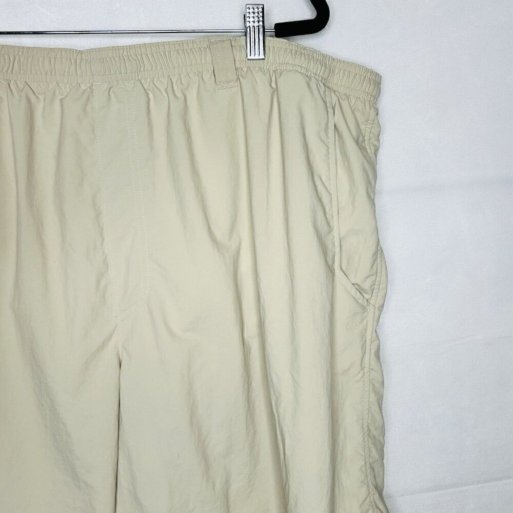 Columbia PFG Shorts Swim Trunks Sz 3X (44x8) Omni Shade Mesh Lined Khaki - Picture 3 of 6